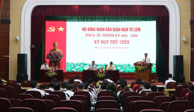 Kỳ họp thứ 9, HĐND quận Nam Từ Liêm khóa III, nhiệm kỳ 2021-2026