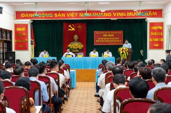 Đại biểu Quốc hội thành phố Hà Nội tiếp xúc cử tri quận Hà Đông