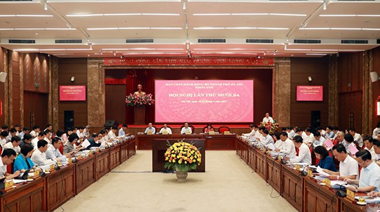 Khai mạc Hội nghị lần thứ mười ba, Ban Chấp hành Đảng bộ thành phố Hà Nội khóa XVII