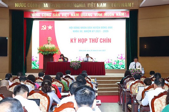 Kỳ họp thứ 9 HĐND huyện Đông Anh xem xét, quyết nghị nhiều nội dung quan trọng