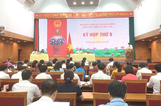 Kỳ họp thứ 9, Hội đồng nhân dân quận Hà Đông, khóa XXI