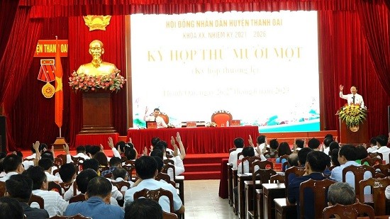 Kỳ họp thứ 11 HĐND huyện Thanh Oai khóa XX nhiệm kỳ 2021-2026