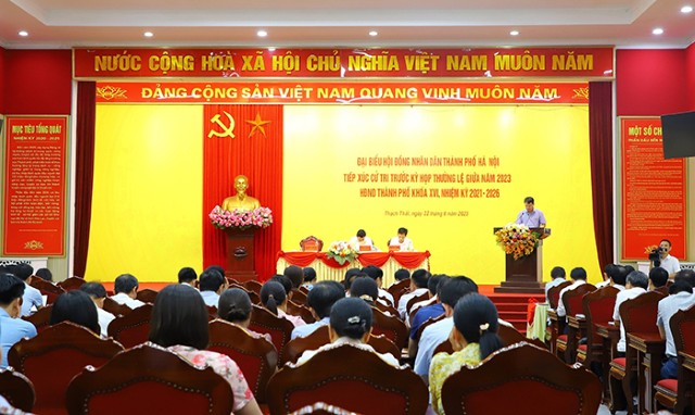 208 nhóm ý kiến, kiến nghị cử tri gửi đến Kỳ họp thứ 12 HĐND thành phố Hà Nội