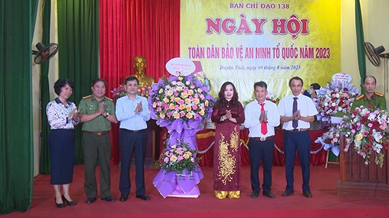 Phó Chủ tịch HĐND thành phố Phạm Quí Tiên dự “Ngày hội toàn dân bảo vệ ANTQ” tại huyện Thường Tín
