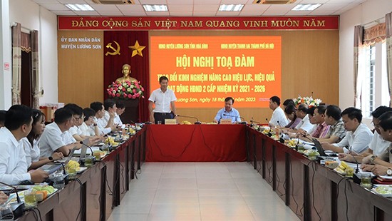 HĐND huyện Thanh Oai trao đổi kinh nghiệm với HĐND huyện Lương Sơn, tỉnh Hòa Bình