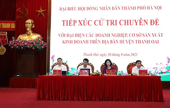 Tổng hợp ý kiến, kiến nghị của cử tri tại buổi TXCT chuyên đề của Tổ đại biểu số 14 HĐND Thành phố tại huyện Thanh Oai 