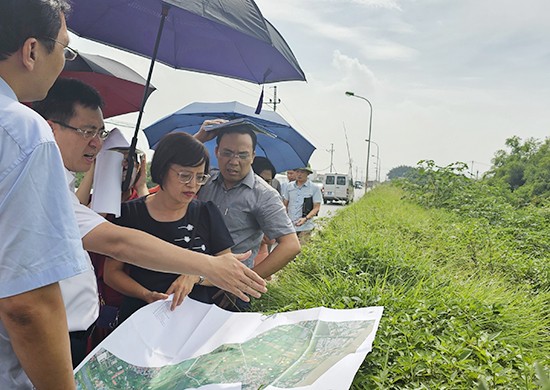 Ban Kinh tế-Ngân sách HĐND thành phố khảo sát dự án xây dựng cụm công trình đầu mối Liên Mạc 