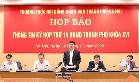 Kỳ họp thứ 14 HĐND thành phố Hà Nội khoá XVI sẽ diễn ra từ ngày 5 đến 8-12-2023