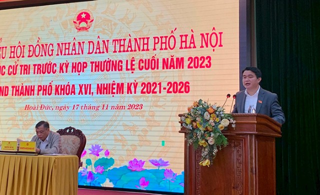 Đại biểu HĐND Thành phố tiếp xúc cử tri huyện Hoài Đức