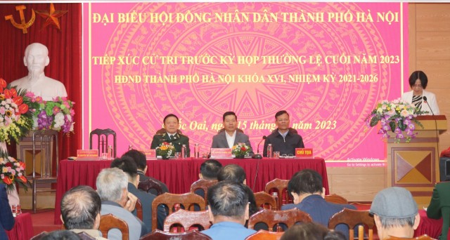 Cử tri huyện Quốc Oai kiến nghị chỉnh trang, nâng cấp tuyến đường phố huyện