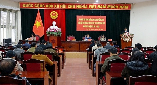 Đại biểu HĐND Thành phố tiếp xúc cử tri thị xã Sơn Tây