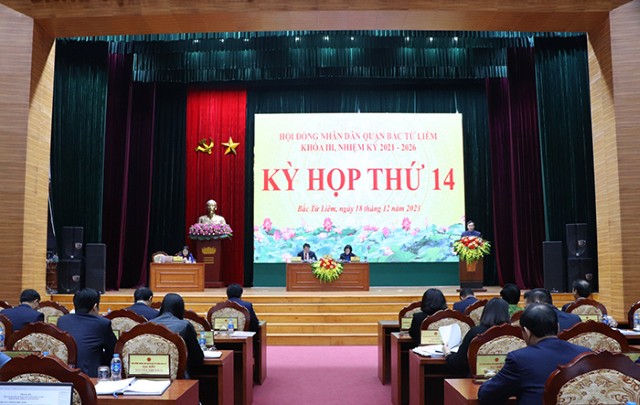 HĐND quận Bắc Từ Liêm họp kỳ họp thứ 14  