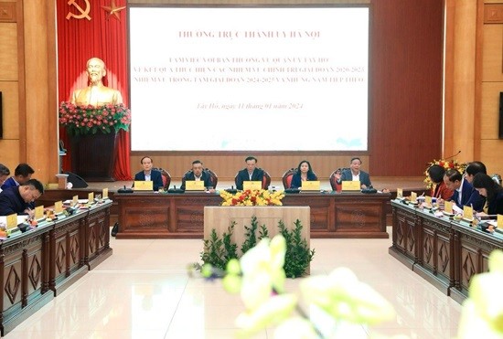 Ưu tiên nguồn lực để xây dựng quận Tây Hồ thành trung tâm văn hóa, du lịch của Thủ đô