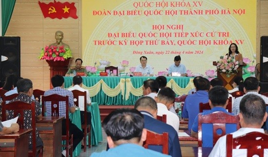Đại biểu Quốc hội Thành phố tiếp xúc cử tri tại huyện Quốc Oai