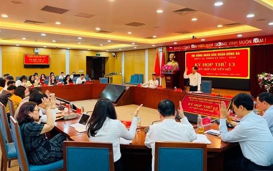 HĐND Quận Đống Đa họp kỳ chuyên đề quyết nghị nội dung quan trọng thuộc thẩm quyền.