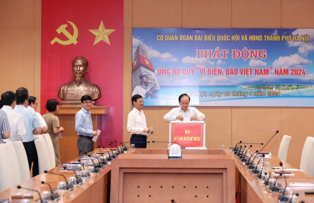 Cơ quan Đoàn ĐBQH và HĐND thành phố Hà Nội phát động ủng hộ Quỹ "Vì biển, đảo Việt Nam" năm 2024