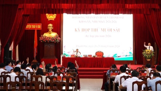 Kỳ họp thứ 16 HĐND huyện Thanh Oai thành công tốt đẹp