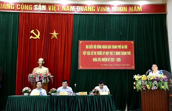 Đại biểu HĐND Thành phố tiếp xúc cử tri huyện Thường Tín