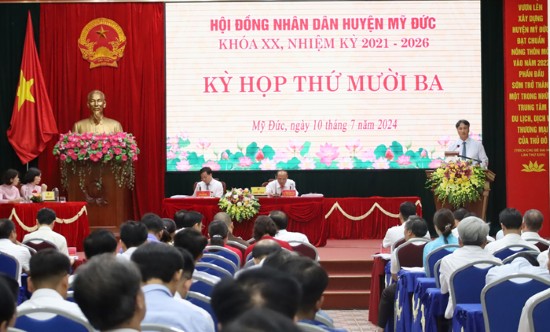 Kỳ họp thứ mười ba HĐND huyện Mỹ Đức khóa XX
