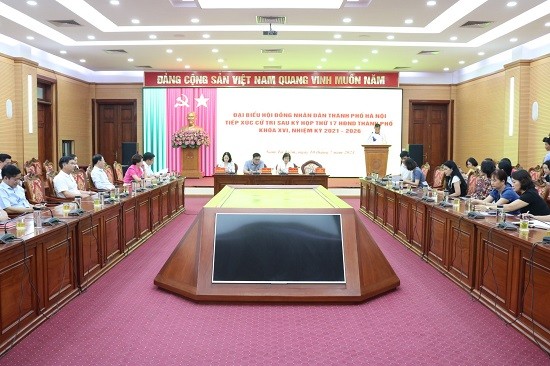 Đại biểu HĐND thành phố tiếp xúc cử tri quận Nam Từ Liêm 