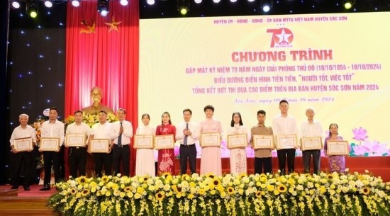 Huyện Sóc Sơn: Tặng danh diệu "Người tốt - Việc tốt" cho nhiều cá nhân, tập thể