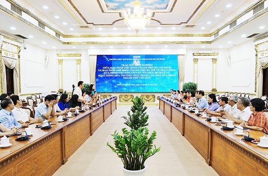 Trao đổi kinh nghiệm hoạt động giữa Ban Pháp chế HĐND thành phố Hà Nội và thành phố Hồ Chí Minh