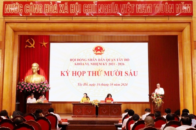 HĐND quận Tây Hồ thông qua chủ trương cho vay giải quyết việc làm khắc phục hậu quả bão số 3