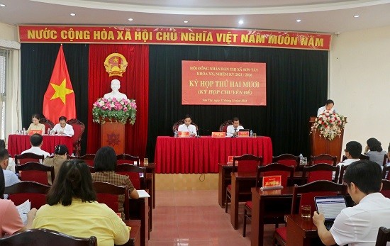 HĐND thị xã Sơn Tây tổ chức kỳ họp thứ 20