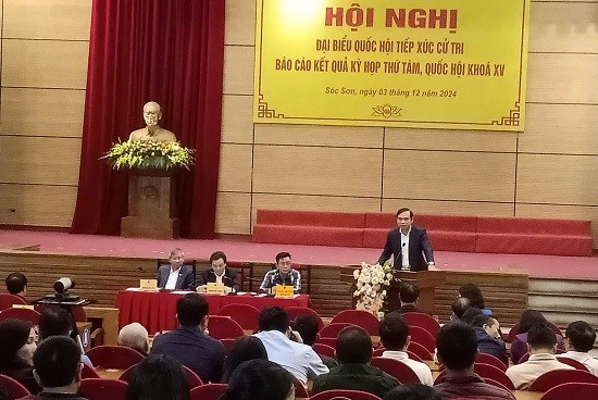 Đại biểu Quốc hội thành phố Hà Nội tiếp xúc cử tri huyện Sóc Sơn, Mê Linh