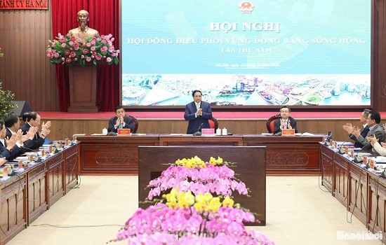 Thủ tướng chủ trì hội nghị Hội đồng điều phối vùng Đồng bằng sông Hồng và công bố Quy hoạch Hà Nội