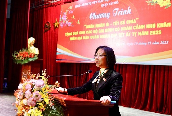 "Xuân Nhân ái - Tết sẻ chia" năm 2025 ở Tây Hồ 