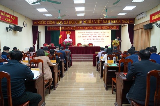 HĐND huyện Thường Tín tổ chức kỳ họp thứ 22 (kỳ họp chuyên đề)