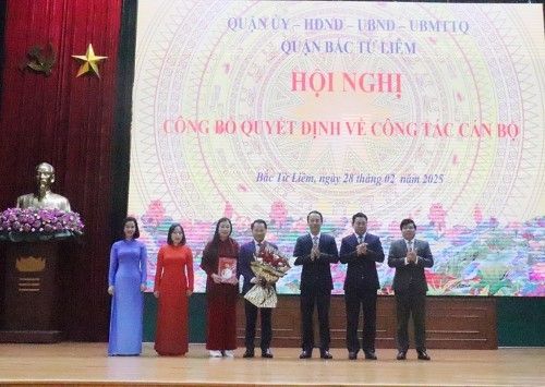 Quận Bắc Từ Liêm công bố quyết định thành lập Ban Tuyên giáo và Dân vận Quận ủy