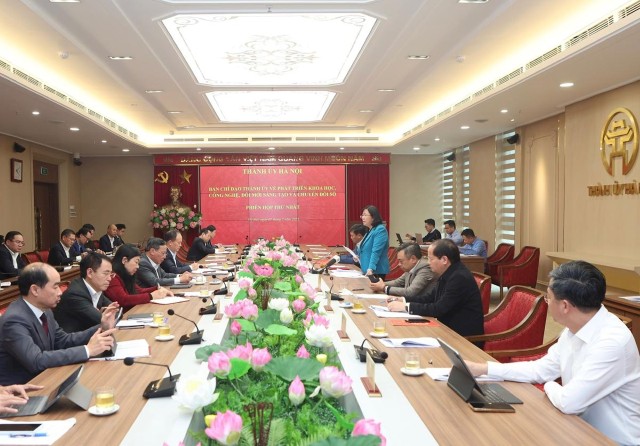 Ban Chỉ đạo 57 của Thành ủy Hà Nội họp phiên đầu tiên 