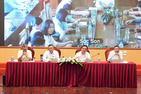 Đại biểu Quốc hội tiếp xúc cử tri huyện Mê Linh, Sóc Sơn