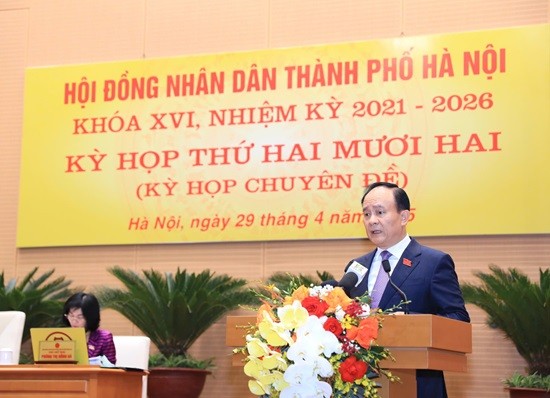 Bài phát biểu khai mạc Kỳ họp thứ 22 của Hội đồng nhân dân thành phố Hà Nội khóa XVI
