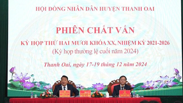 HĐND hai cấp huyện Thanh Oai: Đổi mới, chuyên nghiệp, vì cử tri
