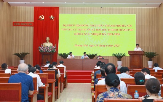 Tiếp tục giám sát việc giải quyết các kiến nghị của cử tri quận Hoàng Mai
